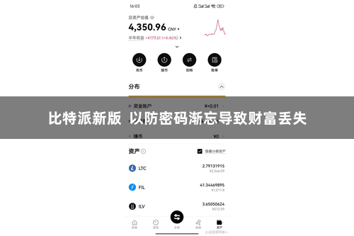 比特派新版 以防密码渐忘导致财富丢失