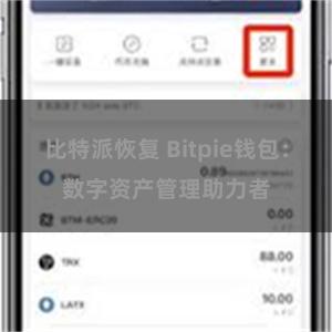 比特派恢复 Bitpie钱包：数字资产管理助力者