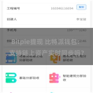 Bitpie提现 比特派钱包: 支持链上资产实时同步吗？